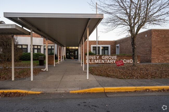 Main entrance to Piney Grove Elementary School.