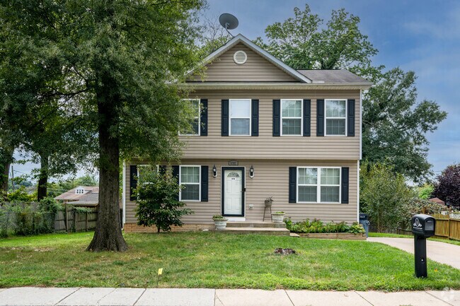 A colonial style home in the town of Fairmount Heights.