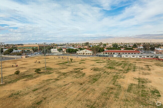 Thomas Jefferson Middle School has plenty of field space for students to run freely.