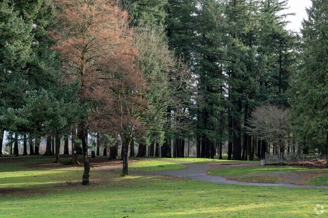 There are several paved walking paths throughout Vance Park in Centennial-Gresham.