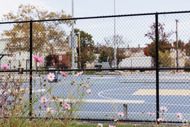 Residents can hit the new basketball courts at Payne Park in Woodlawn on a sunny afternoon.