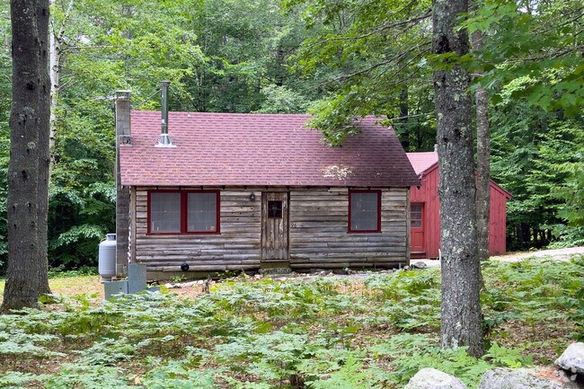 Seasonal use cabins are a common sight in the Bridgton area.