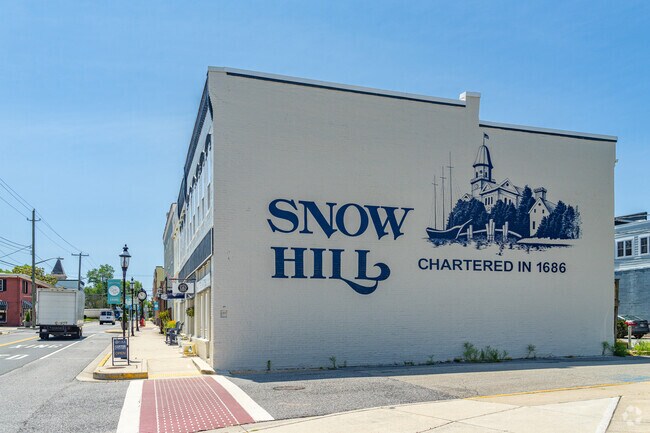 Snow Hill is a small town that was chartered back in 1686.