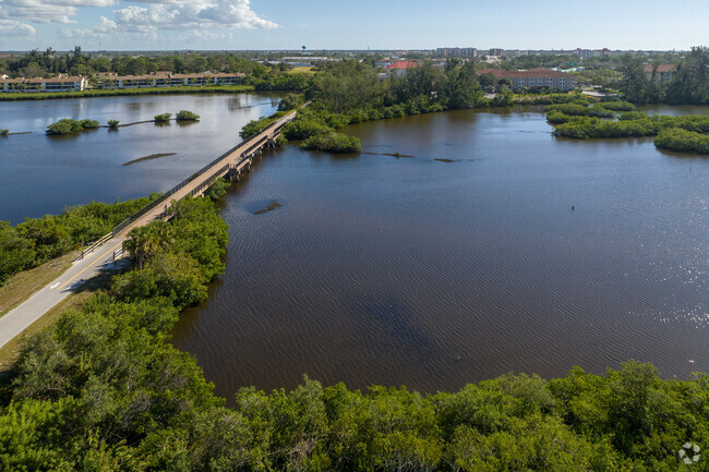 The legacy trail runs right through Nokomis over the waterways.