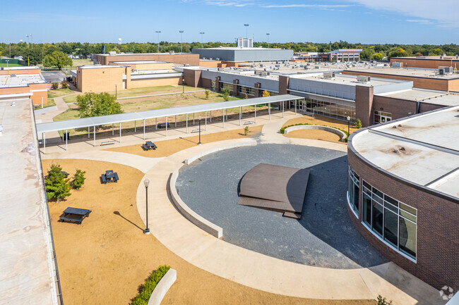Exploring the heart of the campus at Norman High School in Norman.