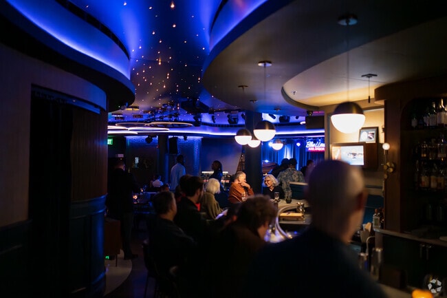 The Blue Llama is a jazz club in downtown Ann Arbor, close to Tuomy Hills.