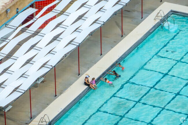 Nestled adjacent to Babcock Park, the Rocky Ford pool serves as a popular community hub where locals—especially families—cool off during the warm Colorado afternoons.