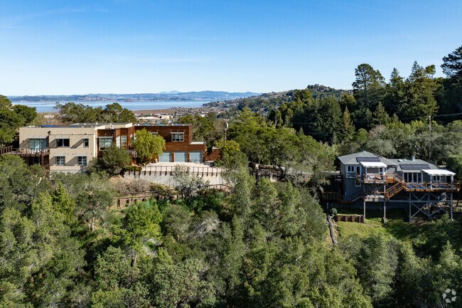 Drive to the top of Monte Vista Avenue and find South Magnolia homes offering stunning views of the San Francisco Bay.