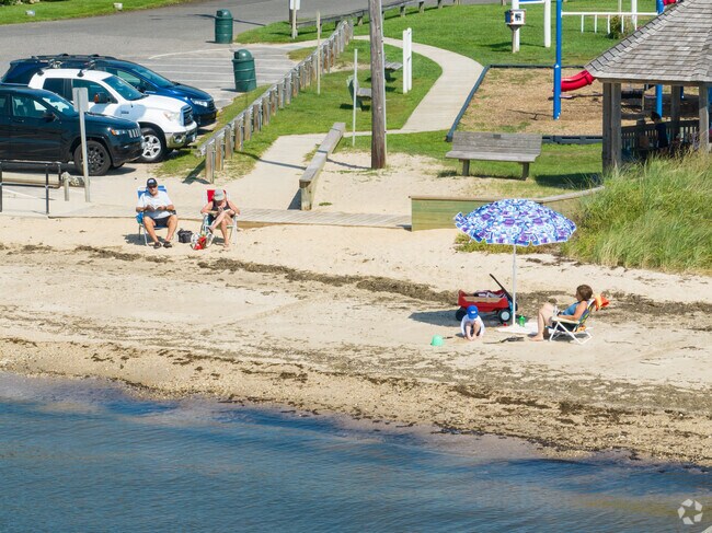 Don't forget your sunscreen when your lay out at Bayports Beach in Bayport.
