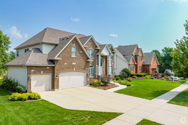 Many newly built homes in South Normantown offer attached 3-car garages.