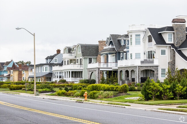 The beachfront homes along Ocean Avenue are some of the most expensive on the Jersey Shore.