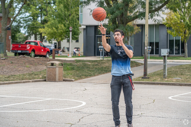 Enjoy a game of pickup basketball at the many outdoor courts located throughout Near East.