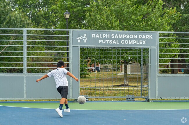 Soccer is one of the more popular activities for kids at Ralph Sampson Park.