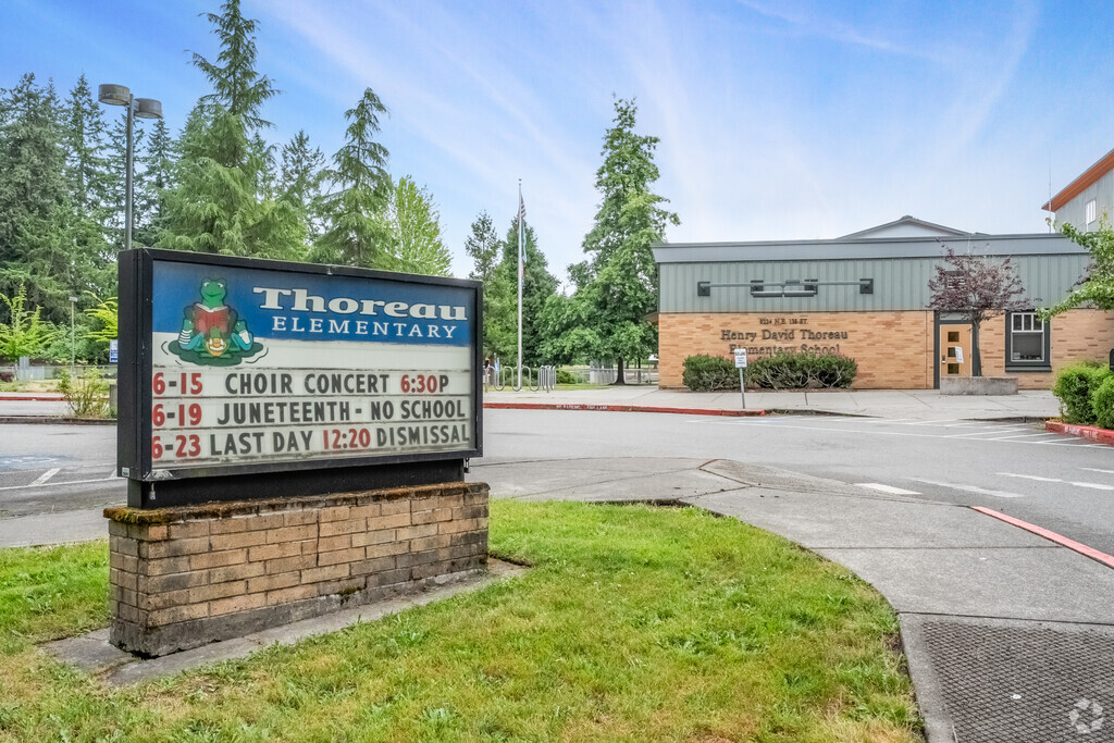 Henry David Thoreau Elementary School street sign.