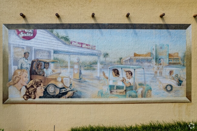 Art work in Lady Lake reflects the 1920's small town origins.