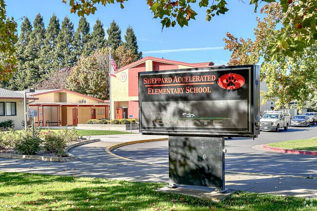 Sheppard Elementary's equity is above average compared to nearby schools.