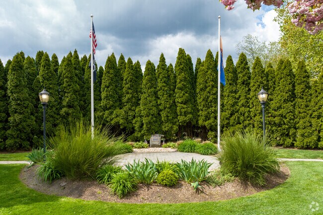 A veterans' memorial park in downtown Spring Lake Heights.