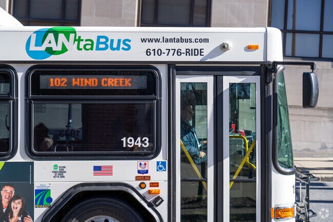 LANTA busses provide convenient service throughout Ancient Oaks.