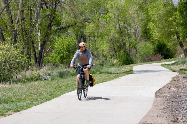 Parts of the Little Dry Creek and the Clear Creek trails run through Twin Lakes.