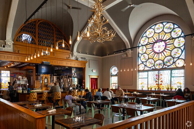 Salt Springs Brewery operates inside a 123-year-old repurposed church in Saline, minutes from York Township.