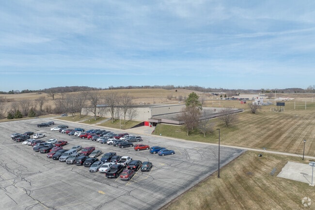 Hustisford High School has a large campus.