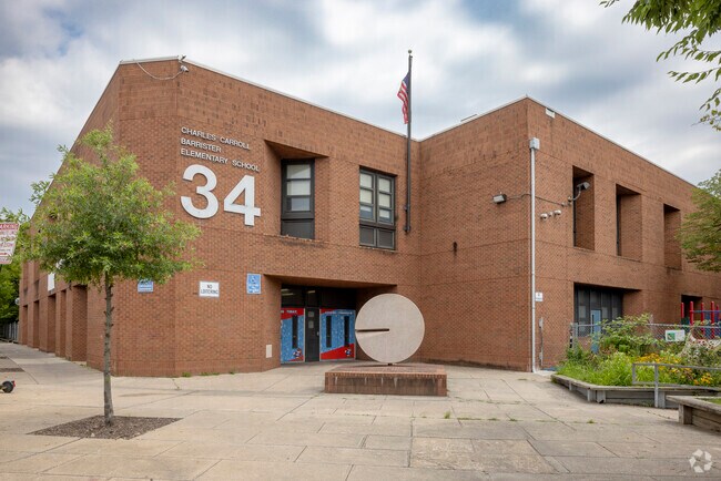Charles Carroll Barrister Elementary School building in Washington Village