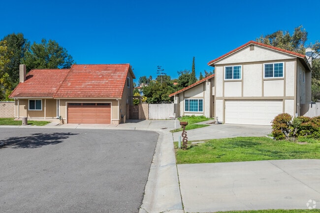 Located in the hills of Robinhood-Bon Vivan are two story homes with spanish tile roofs.