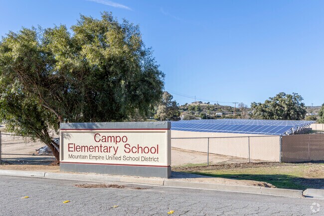 The Campo Elementary School in Campo.