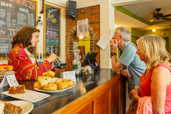 A favorite for locals, Mocha Joe's Cafe in downtown Brattleboro serves up small-batch brews and freshly made pastries.