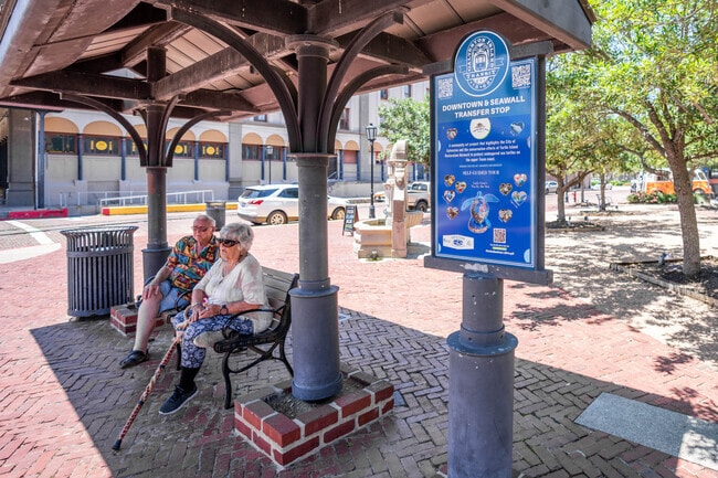 Residents of East End Historic District can hop on the Galveston Trolley to travel the island.