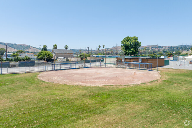 Students play ball at Rowland Heights Elementary School in Rowland Heights, CA.