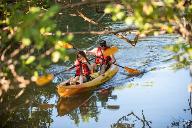 Arch Creek East Environmental Preserve is a great place to kayak with friends.