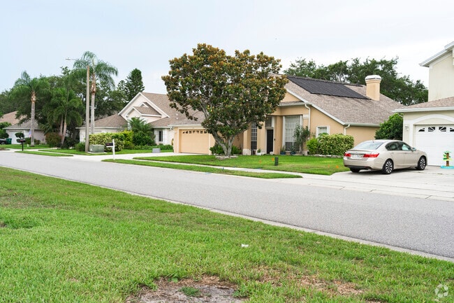 Single family homes are common throughout the neighborhood.