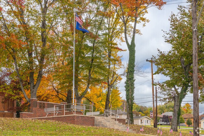 Pay your respects at the veterans memorial in the heart of West Mayfield.