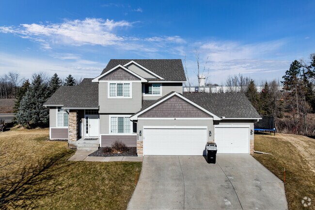 Developments with custom homes and three-car garages are being built in Lino Lakes.