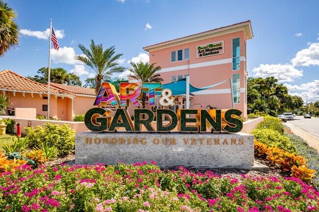 Walk through the gardens and take in the art work at the Ormond Memorial Art Museum & Gardens.