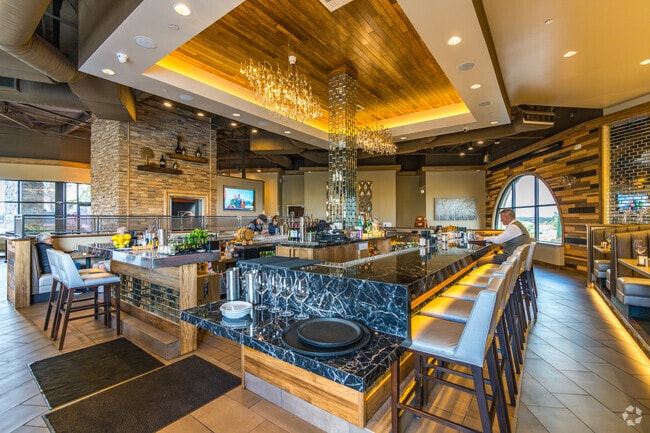 Sienna Restaurant is a popular upscale dining option located five minutes from Serrano Village.