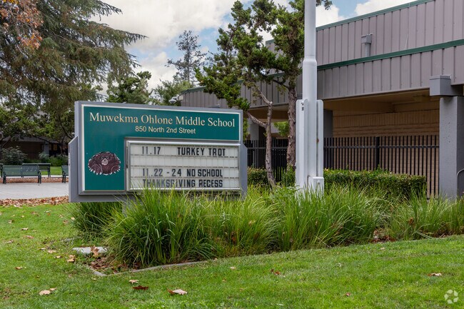 Muwekma Ohlone Middle challenges and encourages children to learn.
