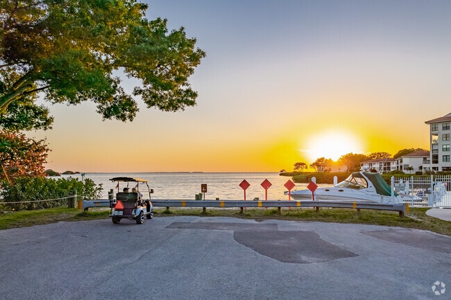 In Palm Harbor, you can drive your golf cart to get around town.