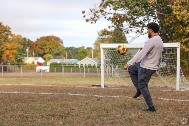 You can find residence practicing their soccer moves at Preston Park in Fairview.
