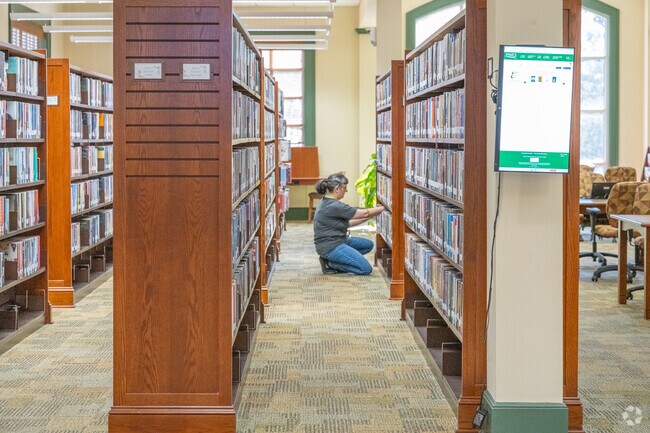 Enjoy one of the thousands of titles available at the public library in Walnut Grove.