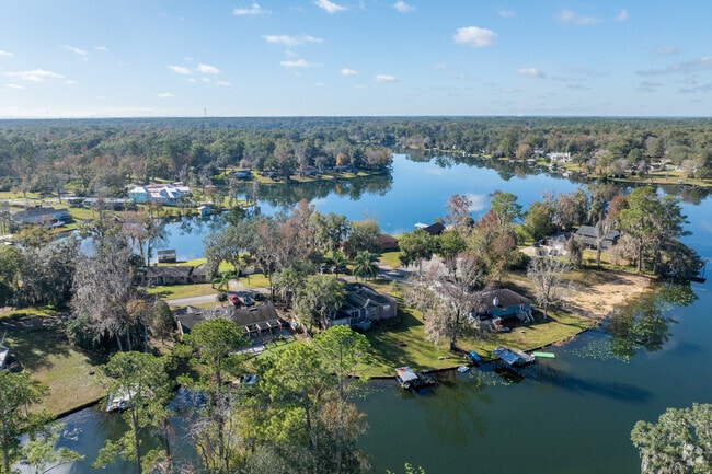 Lake Asbury includes three man-made lakes, and it is private, accessible only to homeowners.