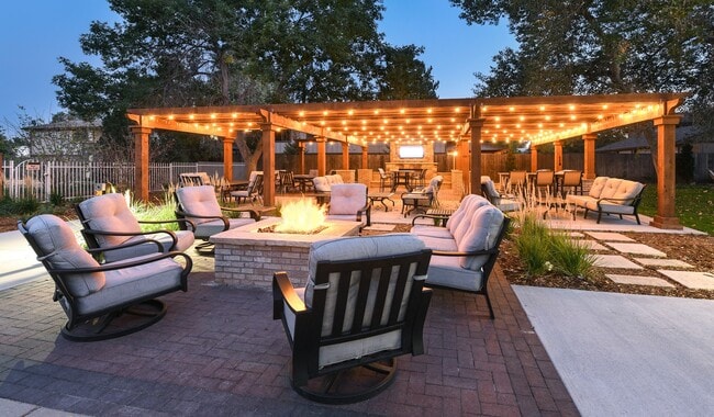 Relax outside at our outdoor resident lounge