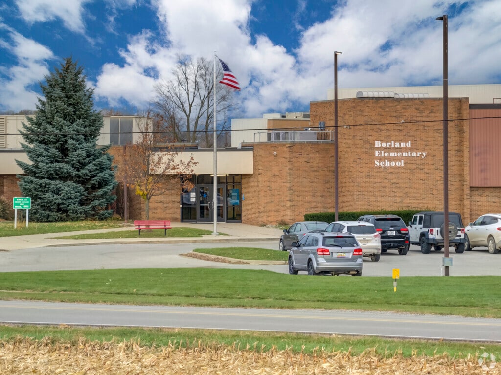 Children can easily walk or bike to Borland Elementary School.