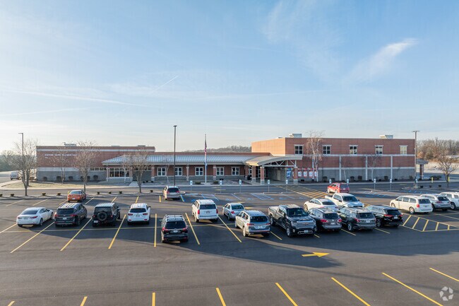 Cuivre Park Elementary School serves over 500 students.