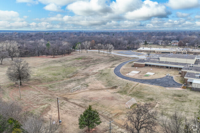 Ernest Childers Middle School provides students with large open spaces for exercise.