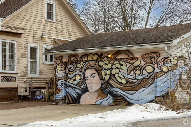 Quirky art can be found throughout the Heritage Square neighborhood.