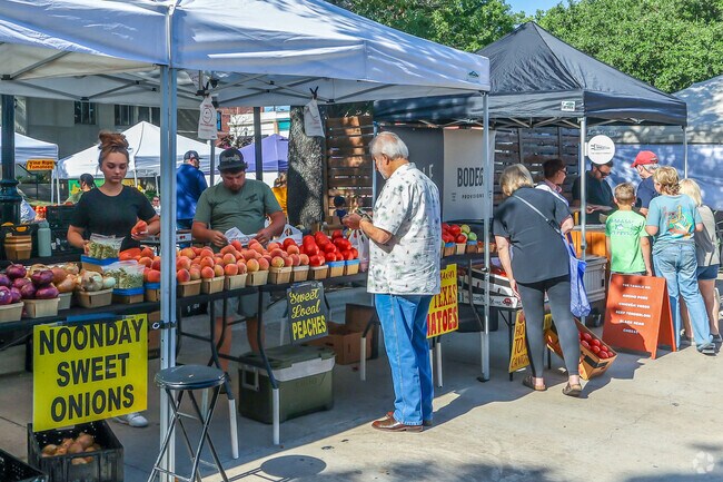 Rockwall Farmers Market is where residents of Breezy Hill can go to get some fresh produce.
