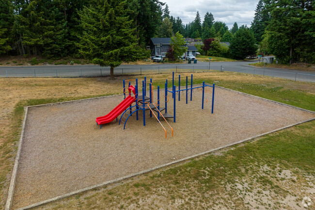 Cute playset at the Ridgecrest Elementary School in Puyallup.