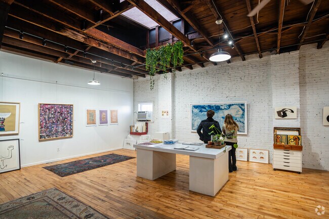 Truxton Circle residents visit 52 O St Studios for an artsy night on the town.